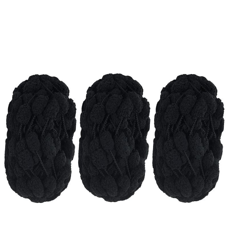 3 Pack Pomp-A-Doodle Yarn,Used for Car seat Cushion, Baby Blanket and Other DIY Knitting Yarn Craft Projects