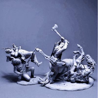 1/32 Ancient Cavalry Battle Resin Model Kit Unassembled and Unpainted Resin Parts //wg5x-1