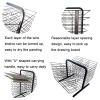 Tabletop Art Drying Rack for A3 Artwork/Paintings, Metal Steel Double Sided Wire Art Rack with 20 Flexible Shelves for Classrooms, Art Studios and Home Use, Black Powder Coated view 4
