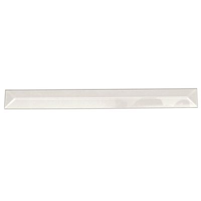 1" X 12" REC.Clear Peaked Glass Bevel 10 PK.