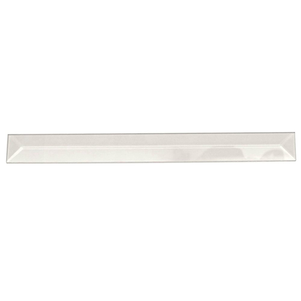 1" X 12" REC.Clear Peaked Glass Bevel 10 PK.