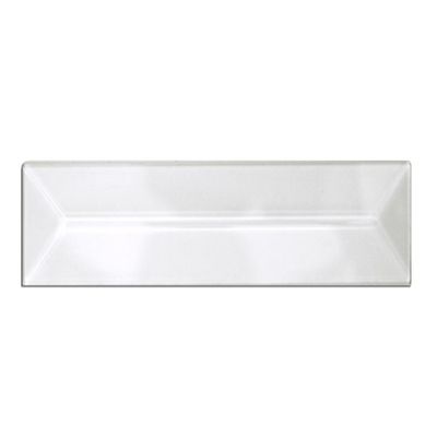 1" X 6" REC.Clear Peaked Glass Bevel 10 PK.