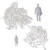 BQLZR Plastic Miniature Scenes Model Figures 7.6x4mm 1:100 19x6mm 1:200 Pack of 200 view 1