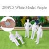 BQLZR Plastic Miniature Scenes Model Figures 7.6x4mm 1:100 19x6mm 1:200 Pack of 200 view 2