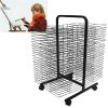 50 Floors Double Sided Mobile Art Drying Rack, for Painting Craft Artwork Storage, for Classroom, Art Studio, Studio Home Painting Drying Rack view 1