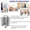 50 Floors Double Sided Mobile Art Drying Rack, for Painting Craft Artwork Storage, for Classroom, Art Studio, Studio Home Painting Drying Rack view 3
