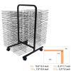 50 Floors Double Sided Mobile Art Drying Rack, for Painting Craft Artwork Storage, for Classroom, Art Studio, Studio Home Painting Drying Rack view 4