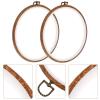 MAGICLULU 2pcs Embroidery Hoops Round Embroidery Circles Small Faux Frame Hoop Set for Cross Stitch Needlework Wall Decor view 2
