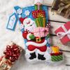 Bucilla Felt Applique Stocking Kit, Santa's Gift Galore 18" Felt Applique Stocking Making Kit, Perfect for DIY Arts and Crafts, 89560E view 2