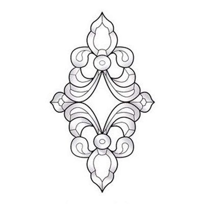 8"X12" Exquisite Clear Glass Bevel Cluster EC602