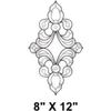 8"X12" Exquisite Clear Glass Bevel Cluster EC602 view 2