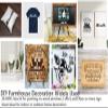 JAJADO Self-Adhesive Silk Screen Stencils Farmhouse Chalk Paste Starter Kits 20 Pcs, Mesh Transfers Chalk Paste Paint for Stencil Painting on Wood DIY T-Shirt Porch Sign Farmhosue Decoration view 4