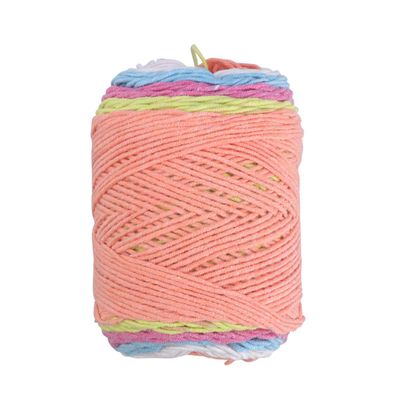 VICASKY Acrylic Cotton Yarn Hand Knit Rainbow Twist Thick Woolen Yarn for Hats Sweaters