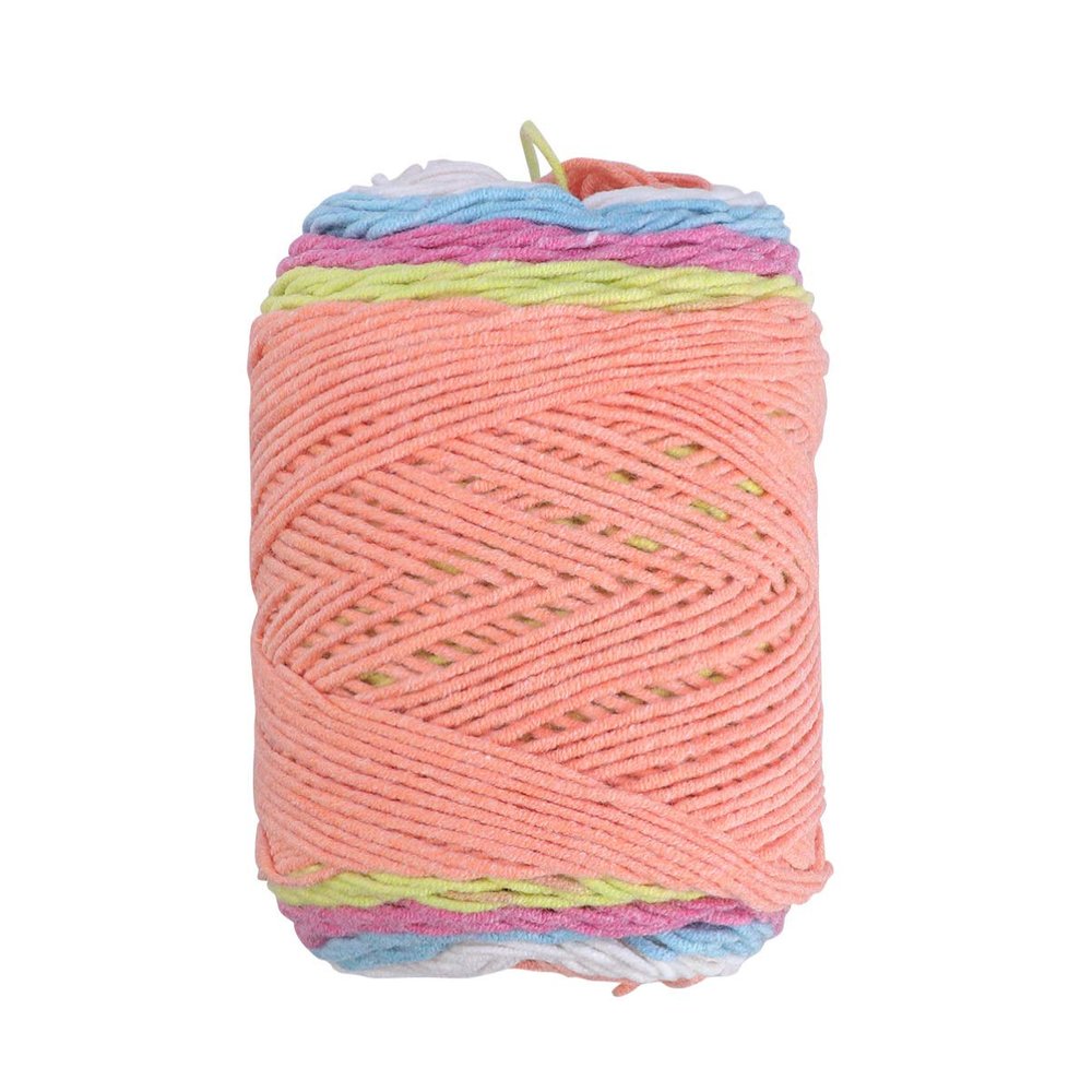 VICASKY Acrylic Cotton Yarn Hand Knit Rainbow Twist Thick Woolen Yarn for Hats Sweaters