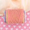 VICASKY Acrylic Cotton Yarn Hand Knit Rainbow Twist Thick Woolen Yarn for Hats Sweaters view 4