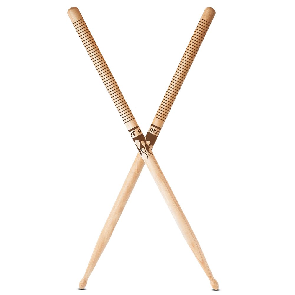 Vital Signs Personalized Engraved 5A Drumsticks Hickory Wood Tip Customized Drumsticks for Drums with Name or Text 1 Pair Wooden Drums sticks Gift for Musicians, Drummers, Bands (Flames)