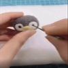 WellieSTR (C Felting Kit, Penguin Needle Felting Kit Beginner DIY Non Finished Poked Set Home Ornaments, Needles Felting Foam Mat, Instruction,All Included view 3