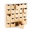 Unfinished Paper Mache Christmas Advent Countdown Box with 25 empty storage compartments - Ready to Finish and Decorate view 1