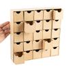 Unfinished Paper Mache Christmas Advent Countdown Box with 25 empty storage compartments - Ready to Finish and Decorate view 3