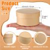 Geyee Round Paper Mache Boxes with Lids, 3.9 Inch Small Mini Nesting Cardboard Gift Boxes for DIY Crafts Decoupage Painting Jewelry Storage and Party Favors view 3