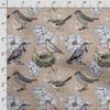 Soimoi Bird & Flowers Print - Brown, Premium Cotton Cambric Fabric - Medium Weight Material for Quilting, Kurtis, Blouse, Kids Clothing, Tunic, Curtains - 42" Inch Wide, 1 Yard view 3