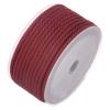 HARFINGTON Nylon Beading Thread Cord 3mm Extra-Strong Braided Nylon String for Necklace Bracelets Jewelry Making Crafting 10M/33 Feet, Maroon view 3