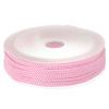 HARFINGTON Twisted Nylon Twine Thread Beading Cord 2mm 13M/43 Feet Extra-Strong Braided Nylon String for Crafting Bracelets Jewelry Making, Pink view 1