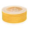 HARFINGTON Nylon Thread Twine Beading Cord 4mm Extra-Strong Braided Nylon Crafting String for Bracelets Jewelry Making DIY Crafts 3.2M/10.5 Feet, Golden view 1