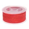 HARFINGTON Nylon Thread Twine Beading Cord 3mm Extra-Strong Braided Nylon Crafting String for Bracelets Jewelry Making DIY Crafts 4M/13 Feet, Red view 1