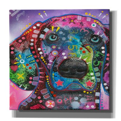 Epic Graffiti 'Purple Excitement' by Dean Russo, Canvas Wall Art, 12"x16"