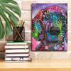 Epic Graffiti 'Purple Excitement' by Dean Russo, Canvas Wall Art, 12"x16" view 3