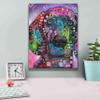 Epic Graffiti 'Purple Excitement' by Dean Russo, Canvas Wall Art, 12"x16" view 4