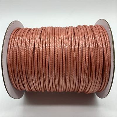 HZLXF1 0.5/0.8/1/1.5/2mm Brown Waxed Cotton Cord Waxed Thread Cord String Strap Necklace Rope for Bracelet Making (Color : 1, Size : 0.8MM 10yards)