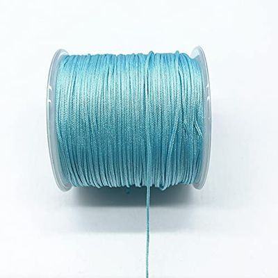 HZLXF1 10M/lot 0.8mm 1.0mm Nylon Cord Thread Knot Macrame Cord Bracelet Braided String DIY Tassels Beading Thread (Color : 37, Size : 1.0mm(10meters))