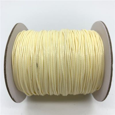 HZLXF1 10yards/Lot 0.8mm Waxed Cotton Cord Waxed Thread Cord String Strap Necklace Rope Beads for Jewelry Making for Bracelet (Color : 25)