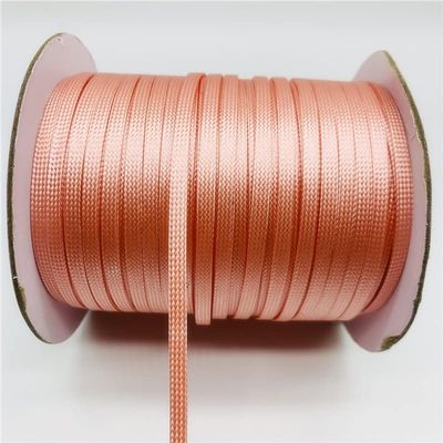 HZLXF1 5yards/lot 4mm Flat Braided Rope Waxed Thread Cord String Strap Necklace DIY Bracelet Rope for Jewelry Making (Color : 14)