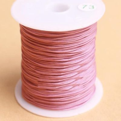 HZLXF1 0.6mm 27M Nylon Rope Cotton Cable Knot Beading Thread String DIY Braided Bracelet Jewelry Making Accessories (Size : Perak)