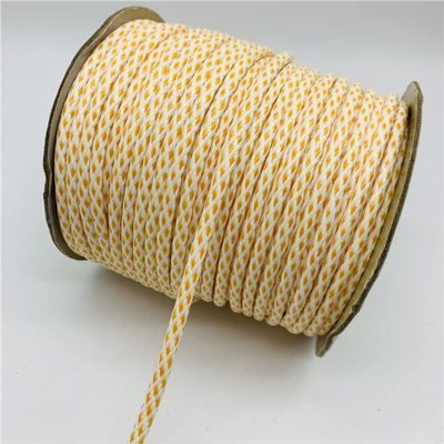 HZLXF1 3yards/lot 3mm Two-Color Braided Rope Waxed Thread Cord String Strap Necklace DIY Bracelet Rope for Jewelry Making (Color : 19)