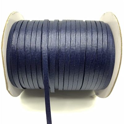 HZLXF1 5yards/lot 4mm Flat Braided Rope Waxed Thread Cord String Strap Necklace DIY Bracelet Rope for Jewelry Making (Color : 07)