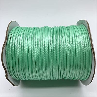 HZLXF1 0.5/0.8/1/1.5/2mm Cyan Waxed Cotton Cord Waxed Thread Cord String Strap Necklace Rope for Bracelet Making (Color : 1, Size : 1.5MM 10yards)