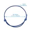 Cheriswelry 50pcs Adjustable Braided Cord Bracelets Making Korean Waxed Polyester Cord Friendship Bracelet String Inner Diameter 40~70mm Midnight Blue for Women Men Jewelry Making Supplies view 3