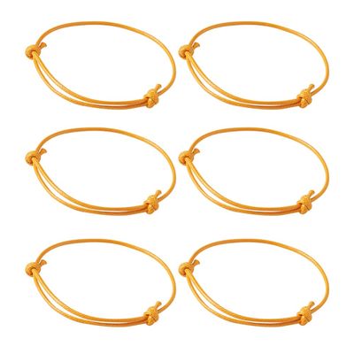 Cheriswelry 50pcs Orange Adjustable Bracelet Making Korean Waxed Polyester Cord Bracelet Friendship Bracelet String Inner Diameter 40~70mm for Women Men Jewelry Making Supplies