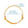 Cheriswelry 50pcs Orange Adjustable Bracelet Making Korean Waxed Polyester Cord Bracelet Friendship Bracelet String Inner Diameter 40~70mm for Women Men Jewelry Making Supplies view 3