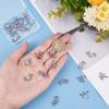 DICOSMETIC 24Pcs 6 Styles Enamel Evil Eye Charm Evil Eye Connector Devil's Blue Pupil Link Charm Hollowed Moon Charm Star Connectors Pendant for Bracelet Necklace Jewellery, Hole: 1.6/1.8mm view 3