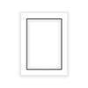Poster Palooza 8.5x11 Mat for 5.5x8.5 Image - White on Black Double Mat Picture Matboard for Frames Measuring 8.5 x 11 Inches - Bevel Cut Matte to Display Art Measuring 5.5 x 8.5 Inches - ONE MAT view 2