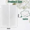 150 Pcs Pre-Folded Vellum Jackets for 5 x 7 Invitations White Translucent Arts and Crafts Vellum Paper Wedding Invitations Folded Vellum Paper Wraps for DIY Photos Postcards Scrapbook Envelopes view 3