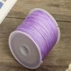 HZLXF1 50 Meters 0.8MM Purple Nylon Thread Knot Macrame Cord for Bracelet Braided String DIY Tassel Beading Thread view 1