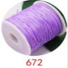 HZLXF1 50 Meters 0.8MM Purple Nylon Thread Knot Macrame Cord for Bracelet Braided String DIY Tassel Beading Thread view 2