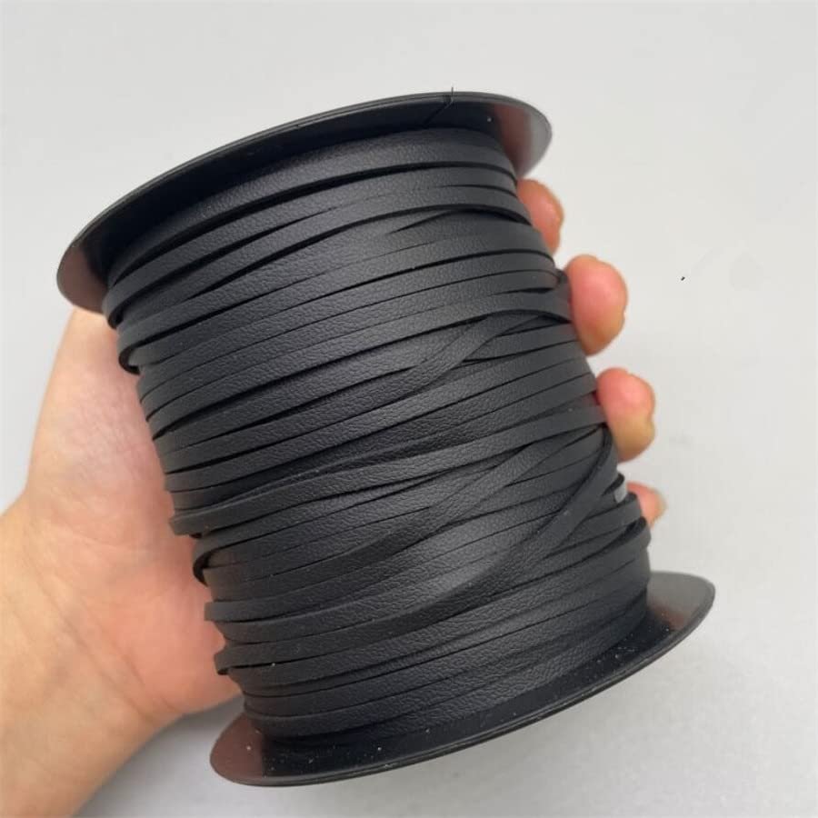 HZLXF1 3MM Black Braided Thread for DIY Handmade Beading Bracelet Jewelry Making Flat String (Color : 20 Yards)