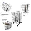 Art Drying Rack, Back-to-Back Double-Sided 13-Shelf Mobile Art Drying Rack with 26 Wire Shelves Multi-Purpose Kids Art Station/Easel, Black Powder Coated Finish, Ideal for Schools and Art Clubs view 3